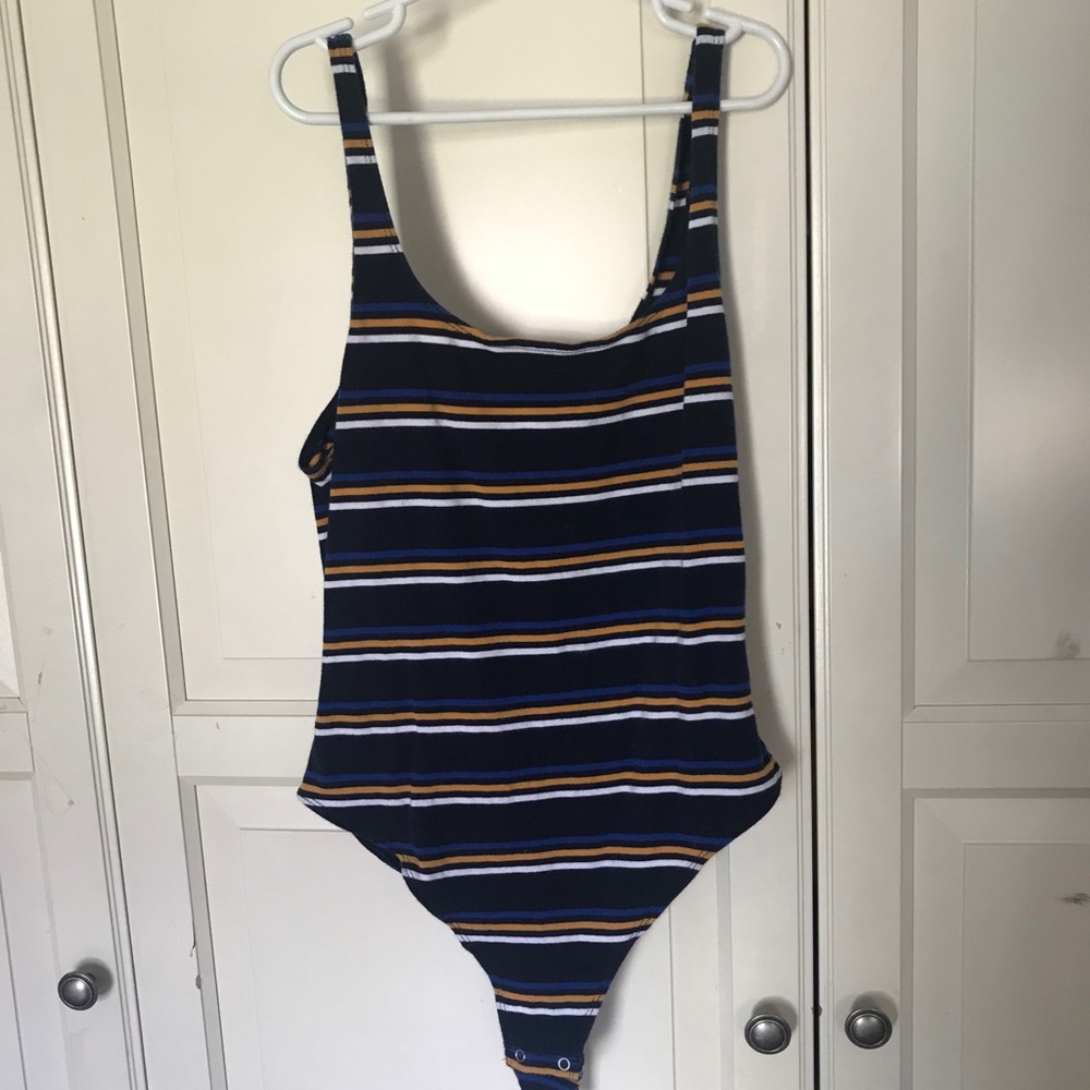 Garage striped bodysuit